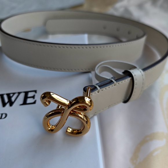 Loewe Gold Logo White Belt - Picture 5 of 6